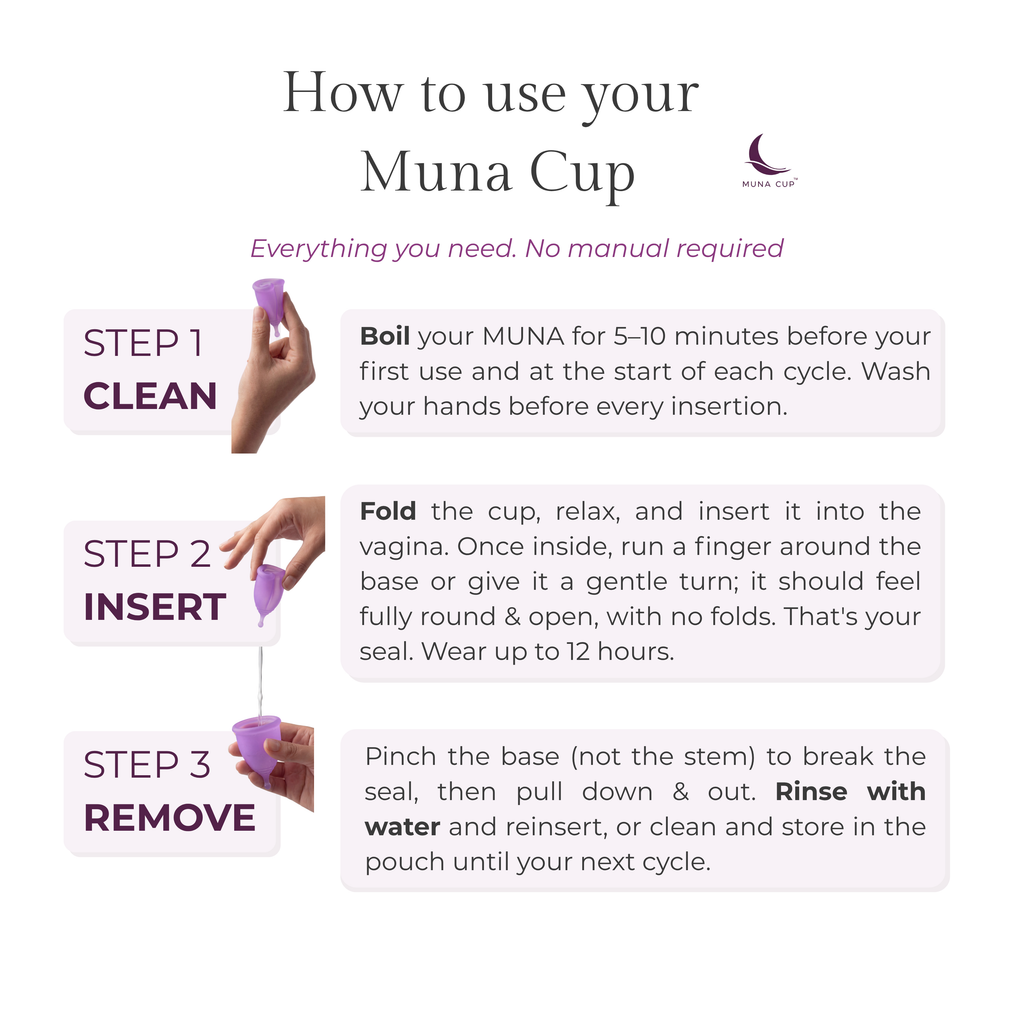 Muna Period Cup | Medical Silicone. Nothing Else