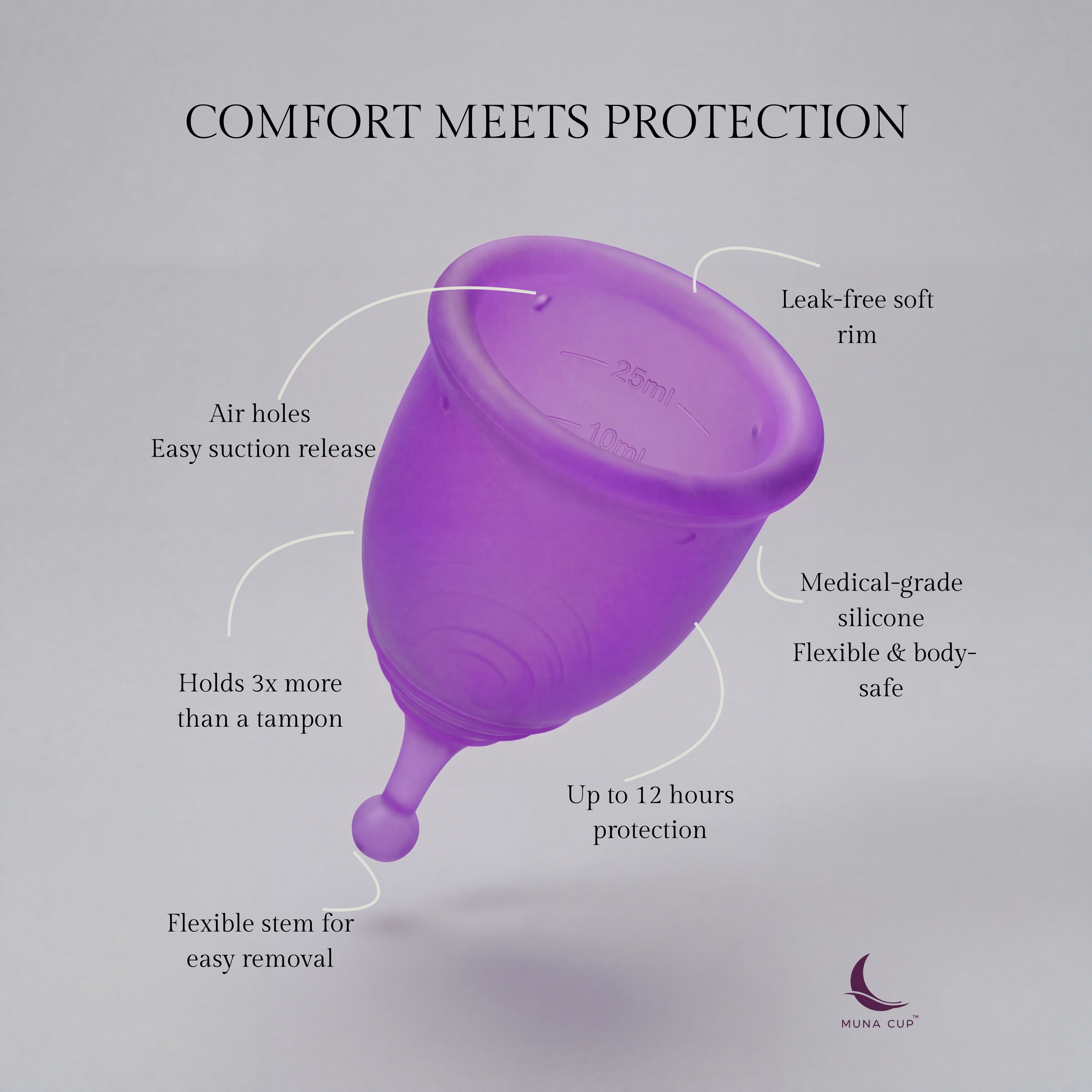 Muna Cup | Reusable Menstrual Cup Designed for Your Cycle